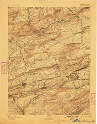 Mahanoy 1893 topographic map thumbnail
