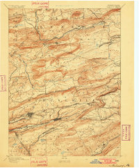 Mahanoy 1893 topographic map thumbnail