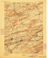 Mahanoy 1893 topographic map thumbnail