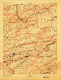 Mahanoy 1893 topographic map thumbnail