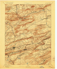 Mahanoy 1893 topographic map thumbnail