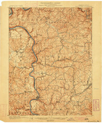 Masontown 1900 topographic map thumbnail