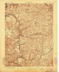 Masontown 1903 topographic map thumbnail