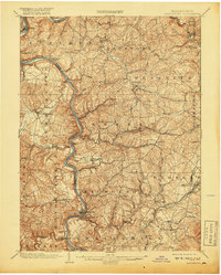 Masontown 1903 topographic map thumbnail