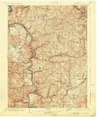 Masontown 1903 topographic map thumbnail