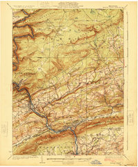 Mauch Chunk 1924 topographic map thumbnail
