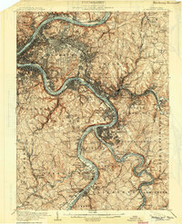 Mc Keesport 1904 topographic map thumbnail
