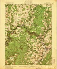 Meyersdale 1921 topographic map preview