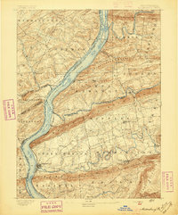 Millersburg 1893 topographic map thumbnail