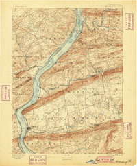 Millersburg 1893 topographic map thumbnail