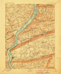 Millersburg 1893 topographic map thumbnail