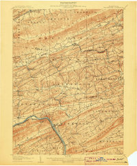 Millerstown 1907 topographic map thumbnail