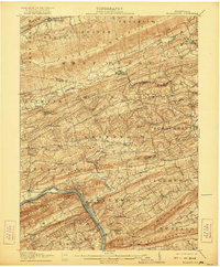 Millerstown 1907 topographic map thumbnail