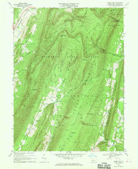 Beans Cove 1967 topographic map thumbnail