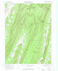 Beans Cove 1967 topographic map thumbnail