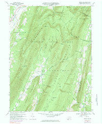 Beans Cove 1967 topographic map thumbnail