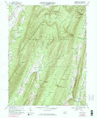 Beans Cove 1967 topographic map thumbnail