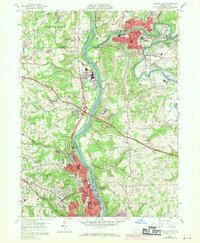 Beaver Falls 1957 topographic map thumbnail