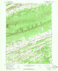 Beaver Springs 1959 topographic map thumbnail