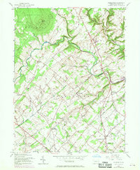 Bedminster 1957 topographic map thumbnail