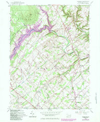 Bedminster 1957 topographic map thumbnail