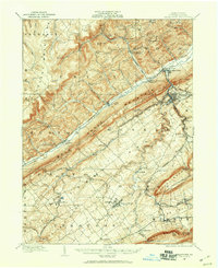 Bellefonte 1908 topographic map thumbnail