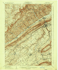 Bellefonte 1909 topographic map thumbnail