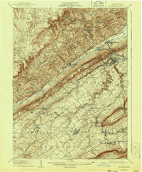 Bellefonte 1909 topographic map thumbnail
