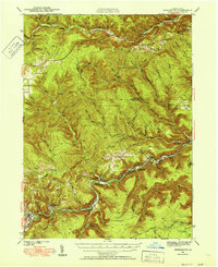 Benezette 1941 topographic map thumbnail