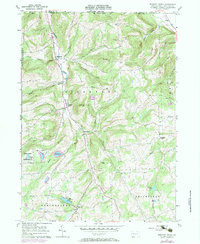 Bentley Creek 1957 topographic map thumbnail