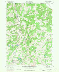 Bentley Creek 1957 topographic map thumbnail