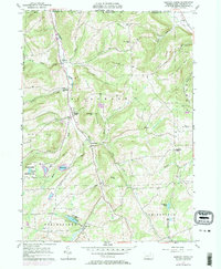 Bentley Creek 1957 topographic map thumbnail