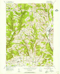 Benton 1953 topographic map thumbnail
