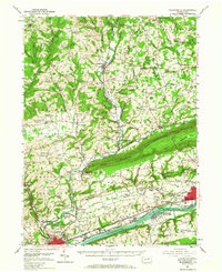 Bloomsburg 1954 topographic map thumbnail