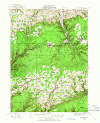 Blossburg 1925 topographic map thumbnail