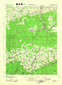 Blossburg 1944 topographic map thumbnail