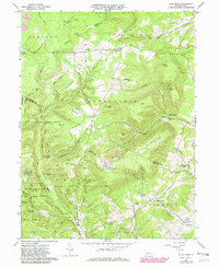 Blue Knob 1963 topographic map thumbnail