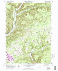 Bodines 1965 topographic map preview