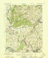 Boyertown 1943 topographic map thumbnail
