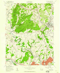 Boyertown 1957 topographic map thumbnail