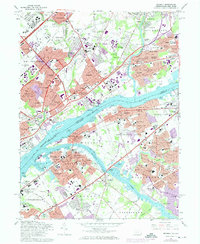 Beverly 1966 topographic map thumbnail