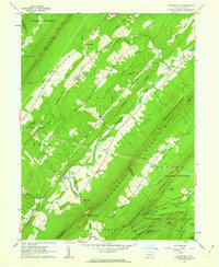 Blairs Mills 1960 topographic map thumbnail