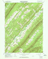 Blairs Mills 1960 topographic map thumbnail
