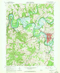 Blairsville 1964 topographic map thumbnail