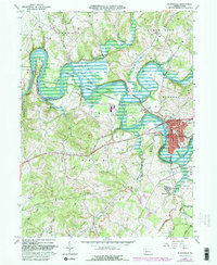 Blairsville 1964 topographic map thumbnail