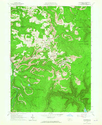 Blandburg 1963 topographic map thumbnail
