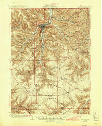 Bradford 1926 topographic map thumbnail