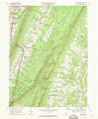 Breezewood 1967 topographic map thumbnail