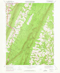Breezewood 1967 topographic map thumbnail