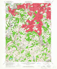 Bridgeville 1960 topographic map thumbnail